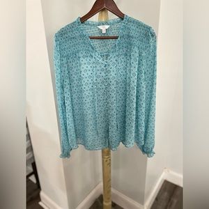Blue light weight blouse